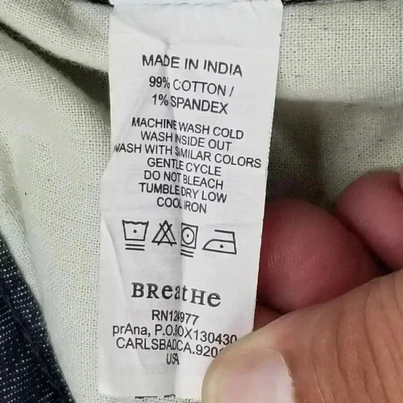 Prana Size 4 Embroidered Logo Women's Blue Jeans - Picture 9 of 9